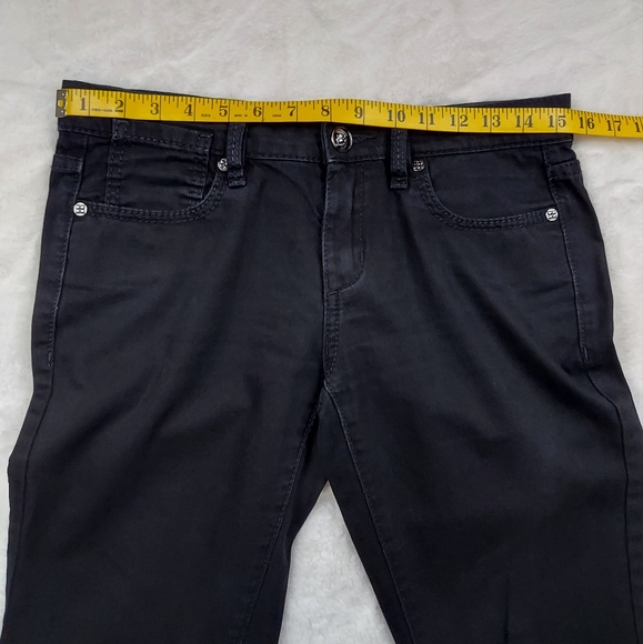 BCBGMaxAzria May Skinny w/Back Leg Zipper Black Jeans Pants Mid Rise Size 27 - Picture 6 of 16